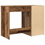 Bureau vieux bois 100x49x75 cm bois d'ingénierie – Image 5