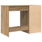 Bureau chêne artisanal 100x49x75 cm bois d'ingénierie – Image 5