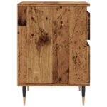 Tables de chevet 2 pcs vieux bois 40x35x50 cm bois d’ingénierie – Image 4