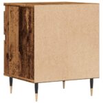 Tables de chevet 2 pcs vieux bois 40x35x50 cm bois d’ingénierie – Image 5
