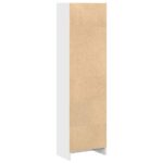 Bibliothèque blanc brillant 40x24x143 cm bois d'ingénierie – Image 4