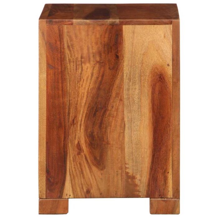 Table d'appoint 37x29x40 cm bois massif d'acacia – Image 2