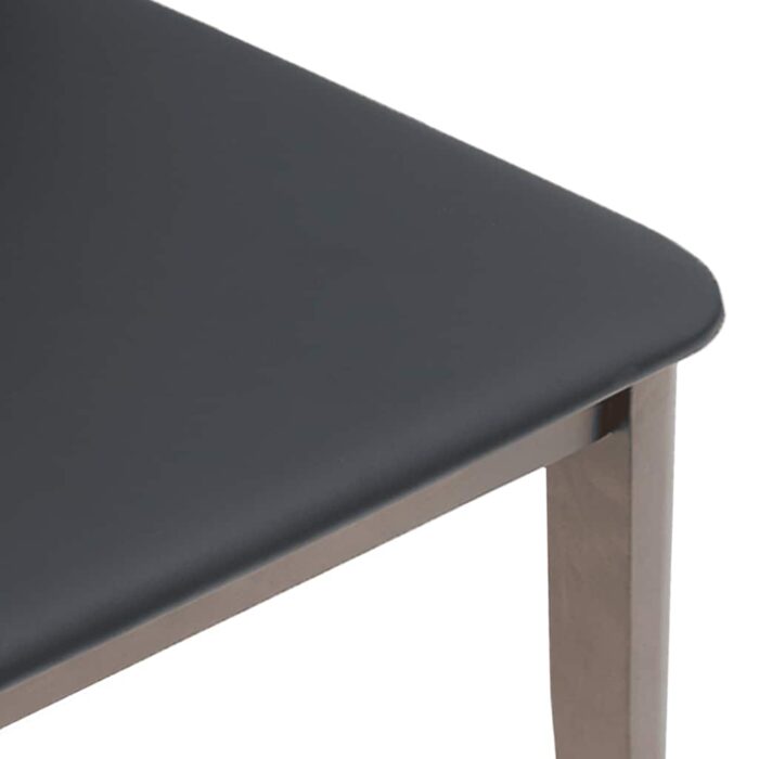 Chaises à manger coussins 2 pcs marron bois massif caoutchouc – Image 6