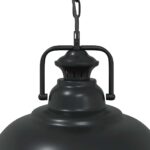 Lampe suspendue E27 noir Ø 31 cm fer – Image 6