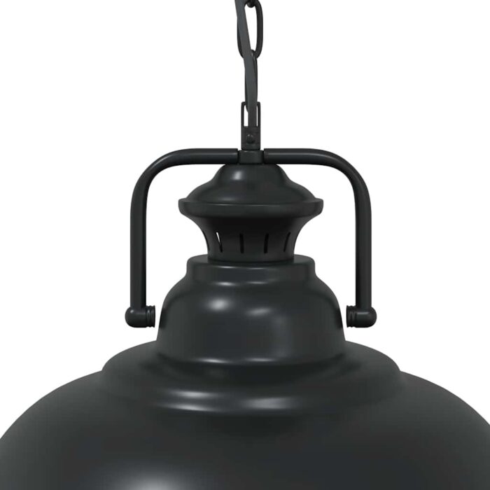 Lampe suspendue E27 noir Ø 31 cm fer – Image 6