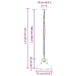 Lampe suspendue E27 noir Ø 31 cm fer – Image 9