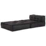 Pouf modulaire anthracite 70x70x54 tissu – Image 2
