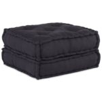 Pouf modulaire anthracite 70x70x36 tissu