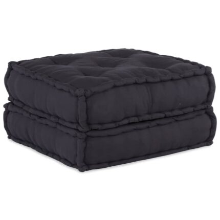 Pouf modulaire anthracite 70x70x36 tissu