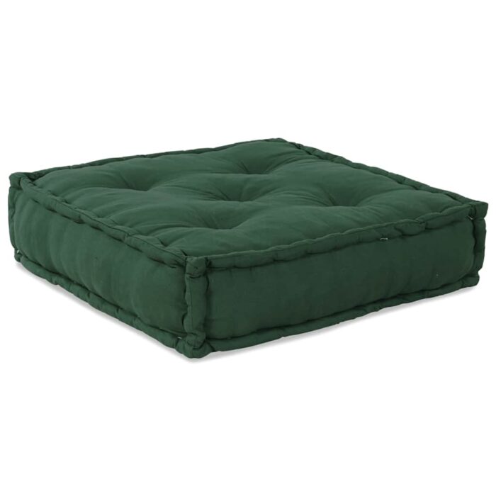 Pouf modulaire vert 70x70x36 tissu – Image 3