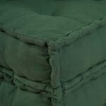 Pouf modulaire vert 70x70x36 tissu – Image 4