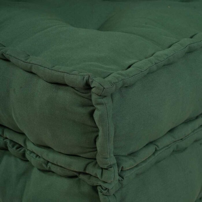 Pouf modulaire vert 70x70x36 tissu – Image 4