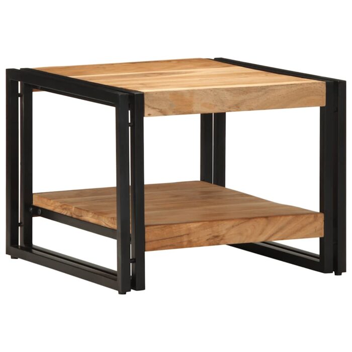 Table basse 50x50x38 cm bois massif acacia – Image 2