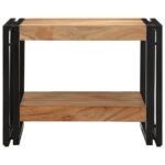 Table basse 50x50x38 cm bois massif acacia – Image 3