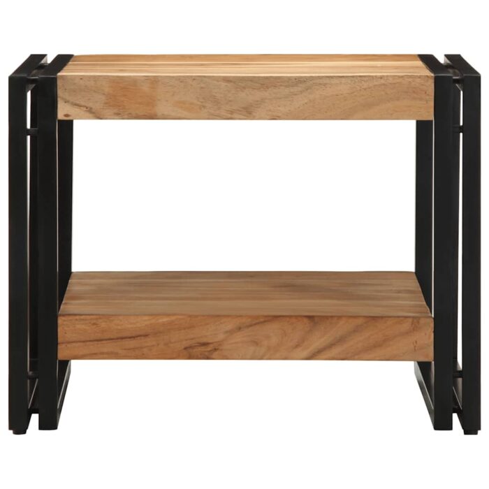 Table basse 50x50x38 cm bois massif acacia – Image 3