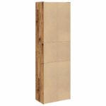 Buffet haut vieux bois 60x32x190 cm bois d'ingénierie – Image 3