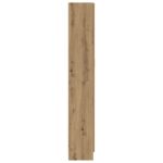 Buffet haut chêne artisanal 82,5x30,5x185 cm bois d'ingénierie – Image 2