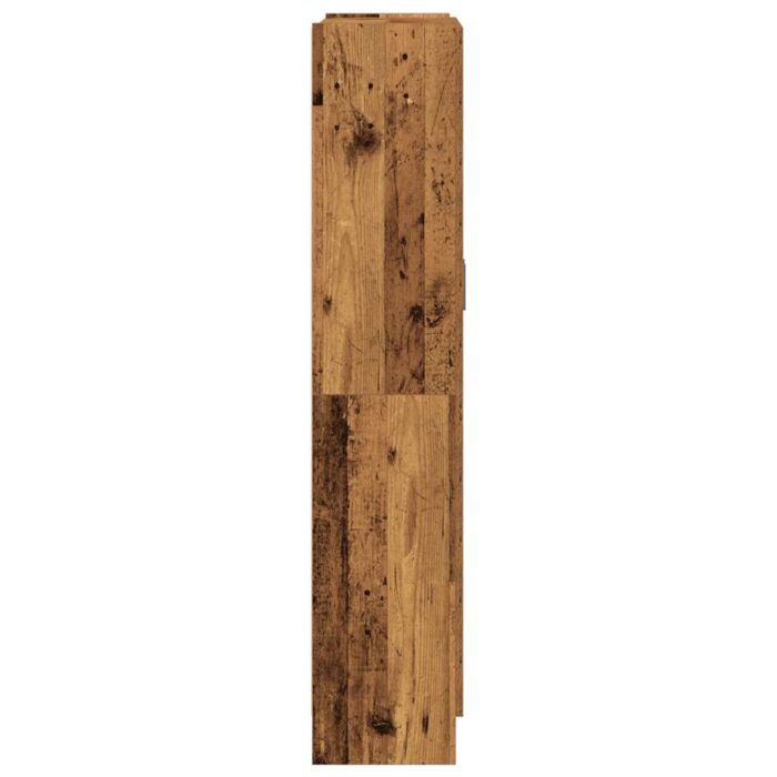 Buffet haut vieux bois 82,5x30,5x150 cm bois d'ingénierie – Image 3