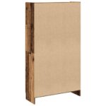 Buffet haut vieux bois 82,5x30,5x150 cm bois d'ingénierie – Image 4