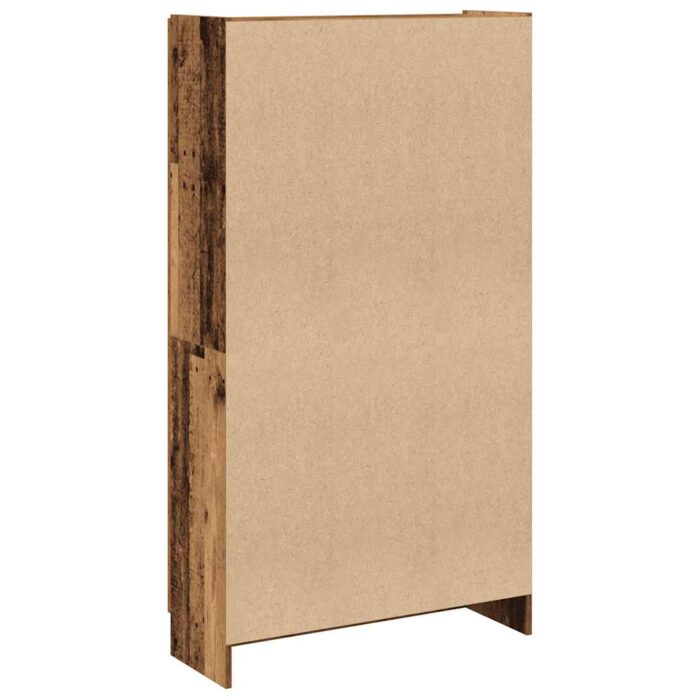 Buffet haut vieux bois 82,5x30,5x150 cm bois d'ingénierie – Image 4