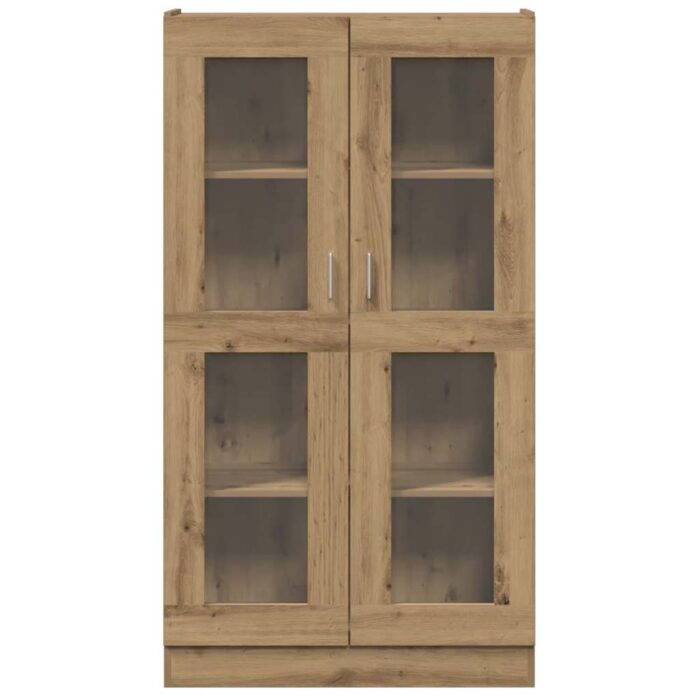 Buffet haut chêne artisanal 82,5x30,5x150 cm bois d'ingénierie – Image 2