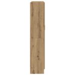 Buffet haut chêne artisanal 82,5x30,5x150 cm bois d'ingénierie – Image 3