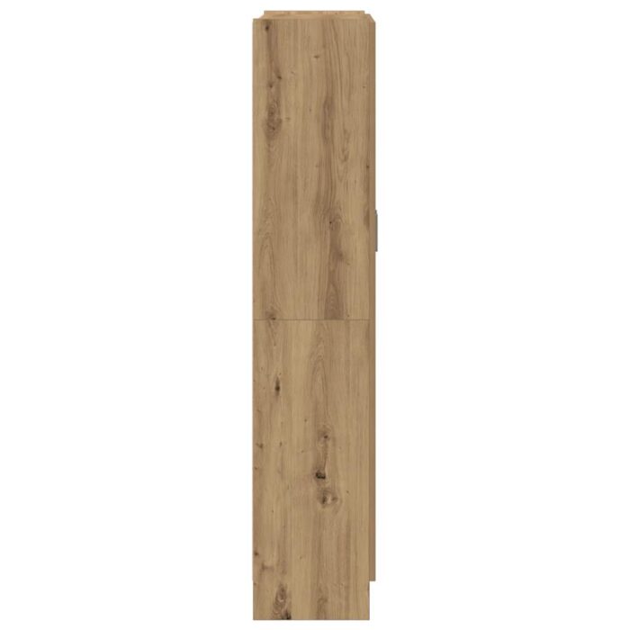 Buffet haut chêne artisanal 82,5x30,5x150 cm bois d'ingénierie – Image 3