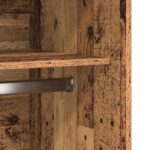 Garde-robe vieux bois 100x50x200 cm bois d'ingénierie – Image 5