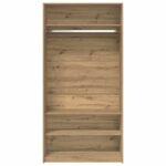 Garde-robe chêne artisanal 100x50x200 cm bois d'ingénierie – Image 2