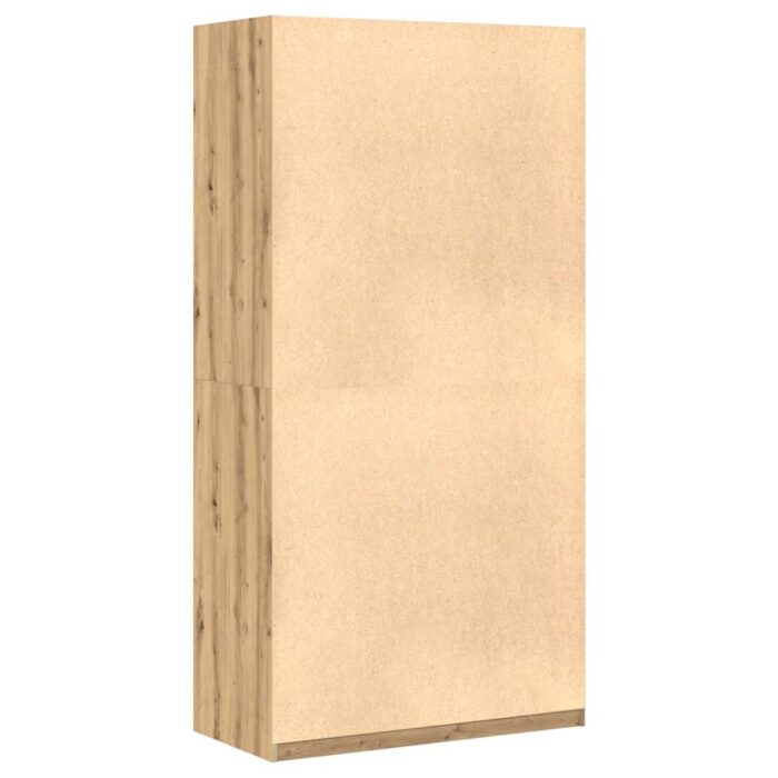 Garde-robe chêne artisanal 100x50x200 cm bois d'ingénierie – Image 4