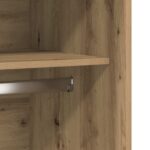 Garde-robe chêne artisanal 100x50x200 cm bois d'ingénierie – Image 5