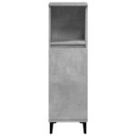 Ensemble de meubles de salle de bain 3 pcs gris béton – Image 5