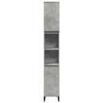 Ensemble de meubles de salle de bain 3 pcs gris béton – Image 3