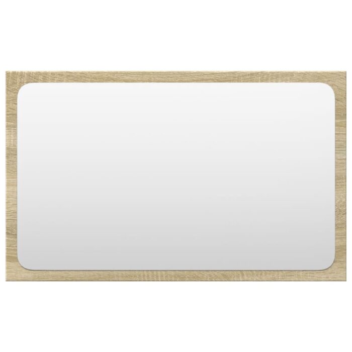 Ensemble de meubles de salle de bain 4 pcs chêne sonoma – Image 3