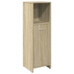 Ensemble de meubles de salle de bain 3 pcs chêne sonoma – Image 6