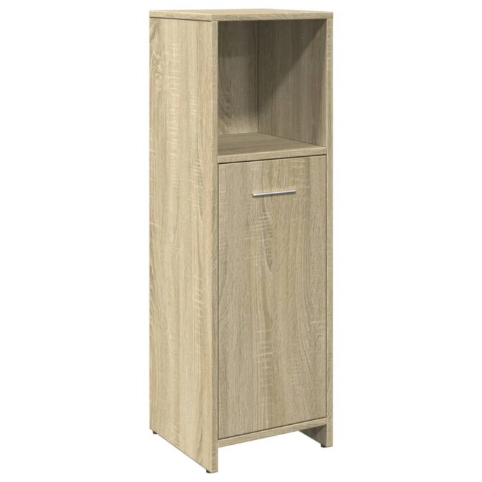 Ensemble de meubles de salle de bain 3 pcs chêne sonoma – Image 6