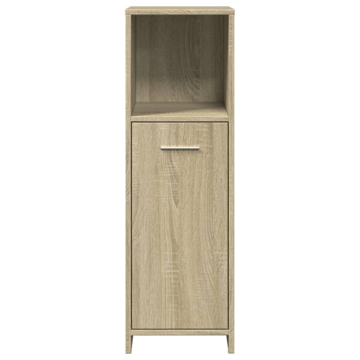 Ensemble de meubles de salle de bain 3 pcs chêne sonoma – Image 7