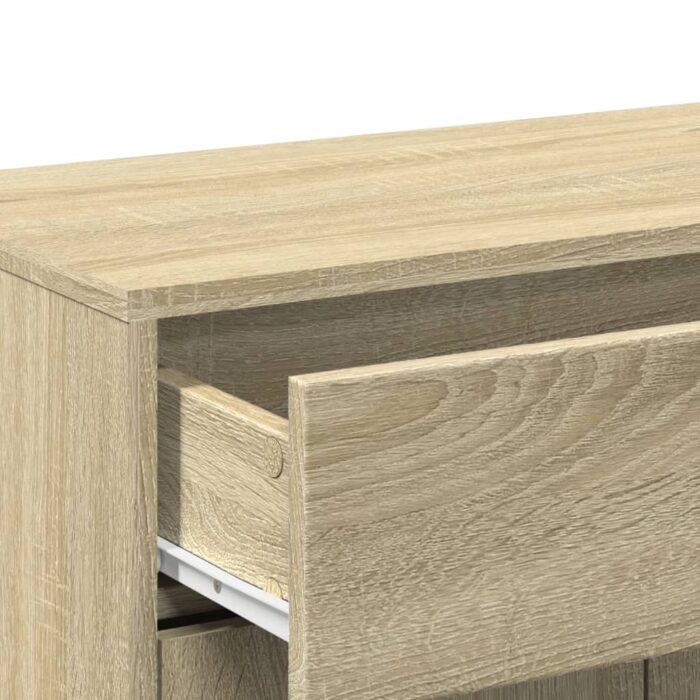 Ensemble de meubles de salle de bain 4 pcs chêne sonoma – Image 12