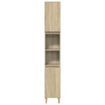 Ensemble de meubles de salle de bain 3 pcs chêne sonoma – Image 3