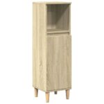 Ensemble de meubles de salle de bain 3 pcs chêne sonoma – Image 4