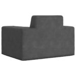 Canapé pour enfants Anthracite Peluche douce – Image 4