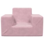 Canapé pour enfants Rose Peluche douce – Image 2