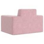 Canapé pour enfants Rose Peluche douce – Image 4