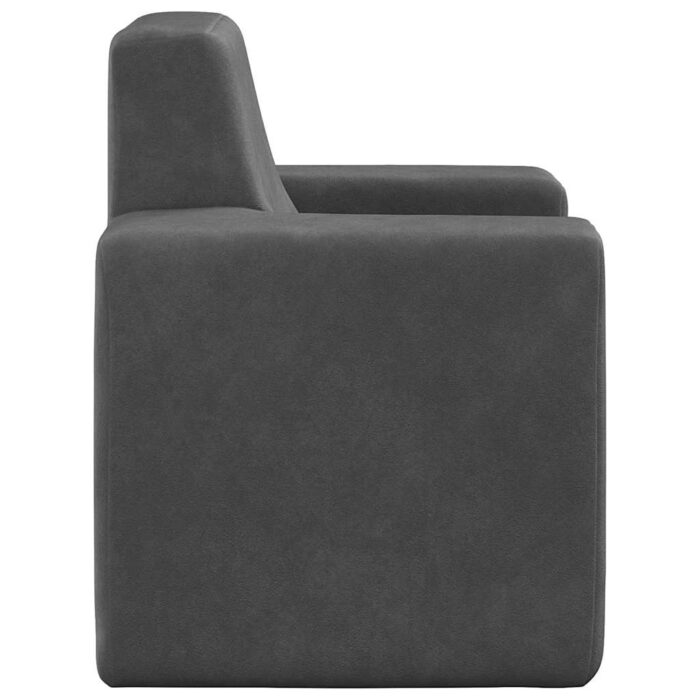Canapé pour enfants Anthracite Peluche douce – Image 3