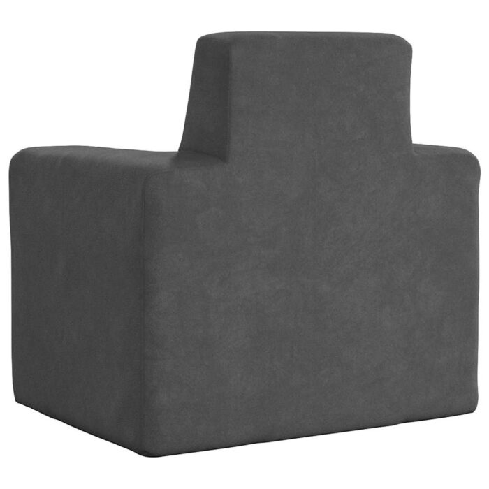 Canapé pour enfants Anthracite Peluche douce – Image 4