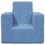 Canapé pour enfants Bleu Peluche douce – Image 2