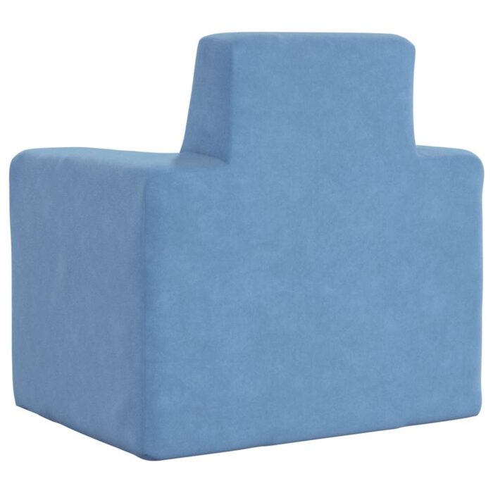 Canapé pour enfants Bleu Peluche douce – Image 4