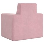 Canapé pour enfants Rose Peluche douce – Image 4