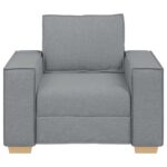 Canapé Fauteuil Gris Clair 60 cm Tissu – Image 2