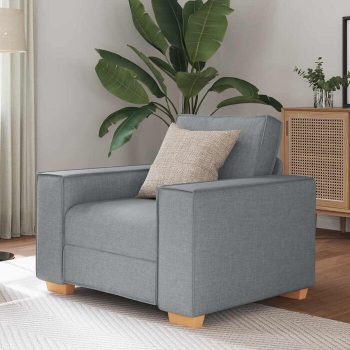 Canapé Fauteuil Gris Clair 60 cm Tissu – Image 1